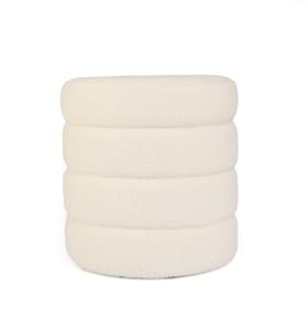 Home Collections Ribbed Boucle Storage Stool