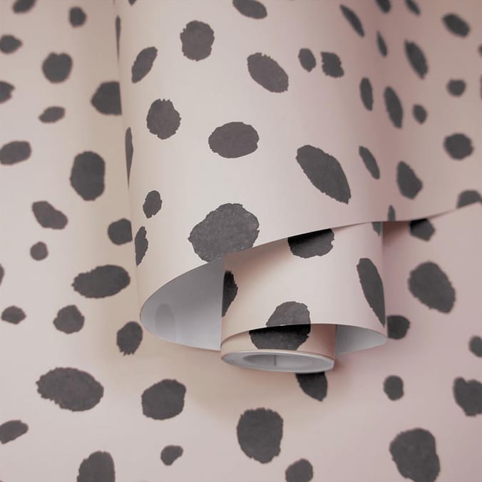 Dalmatian Print Wallpaper 12941 - Pink