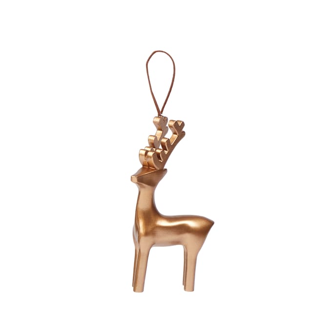 Winter Luxe Hanging Gold Reindeer