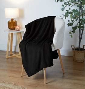 Home Collections Ultra Soft Throw - Black