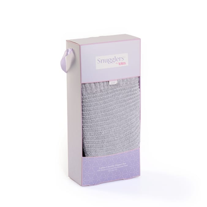 Snugglers By Totes Ladies Chenille Slipper-Sox