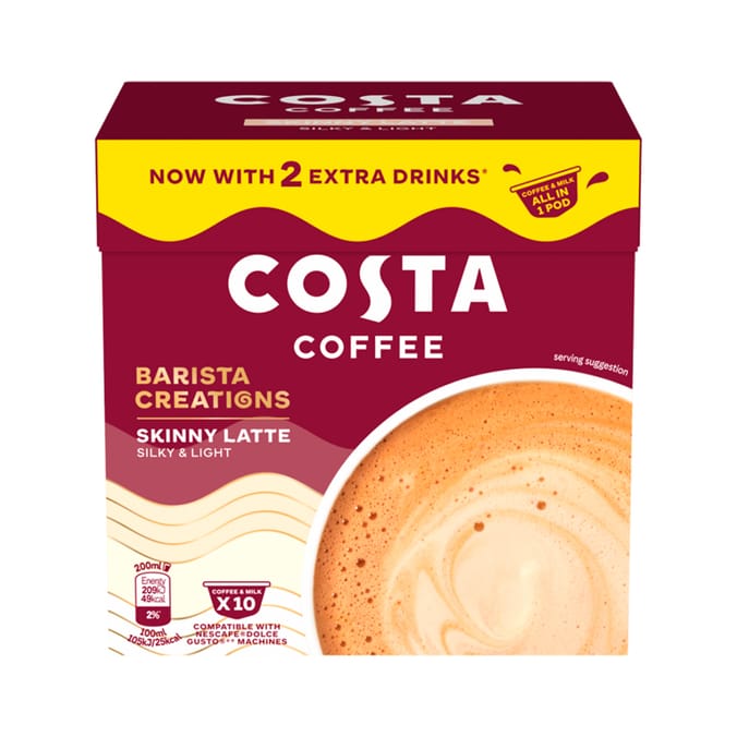Costa Coffee Barista Creations Pods 14x10g - Skinny Latte
