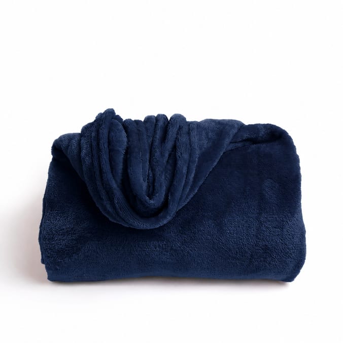 Home Collections Ultra Soft Throw - Midnight Blue