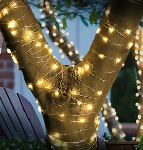Firefly 200 LED Copper Wire Solar Powered String Lights
