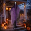Hallow Scream 7ft Hanging Light Up Ghoul - Skull