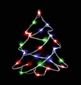  Prestige Battery Operated LED Tree Window Light 27cm - Multi
