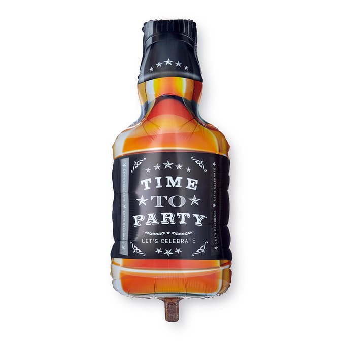 Lets Party Foil Whisky Bottle Balloon