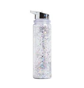 Dreamer Glitter Water Bottle 500ml - Silver
