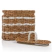 Hinch Home Straw Woven Caddy With Lid