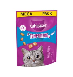 Whiskas Temptations Adult Cat Treats 180g - with Salmon Flavour