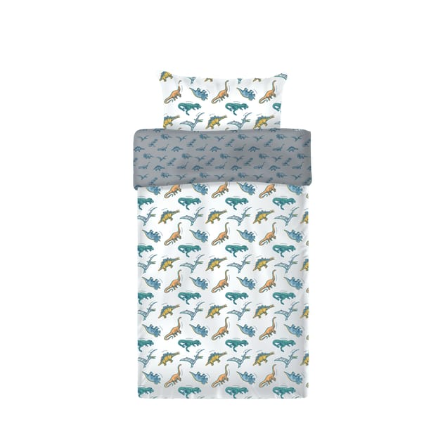 My Little Home Dino Single Duvet Cover Set | Home Bargains