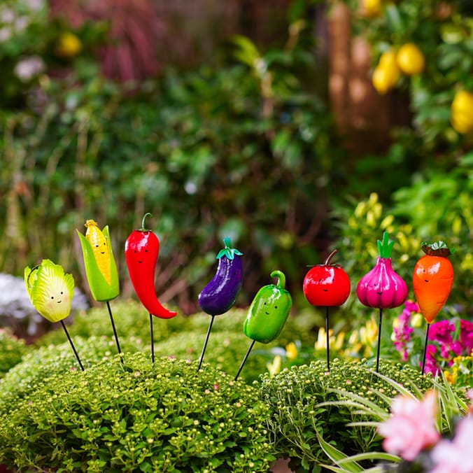 Jardin Assorted Vegetable Pot Stakes x4