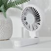 Pifco 2-In-1 Rechargeable Handheld Fan