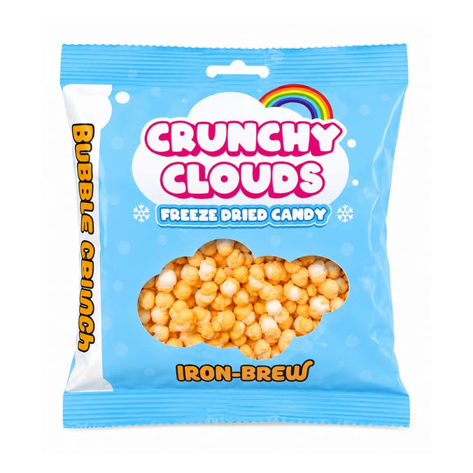 Crunchy Clouds Bubble Crunch 50g - Iron-Brew