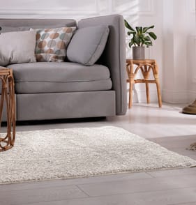 Home Collections Washable Shaggy Runner - Cream
