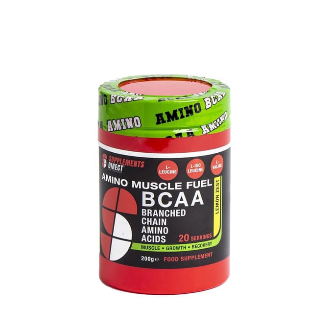 Supplements Direct Amino Muscle Fuel BCAA 200g - Lemon Zest