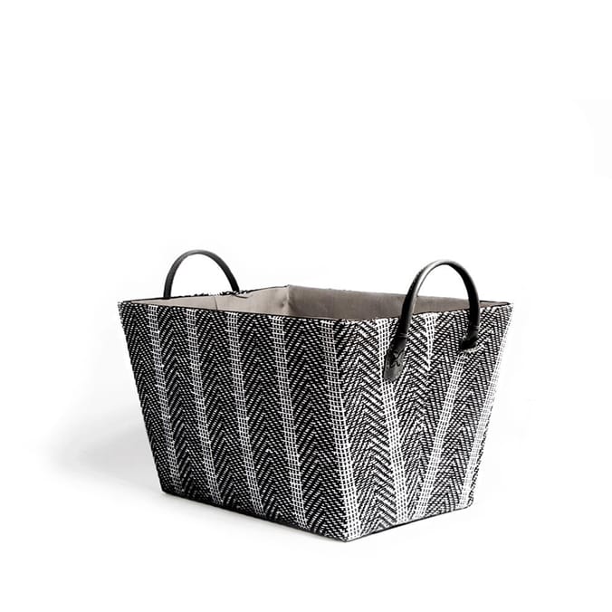  Home Collections Foldable Fabric Storage Basket With Handle Chevron