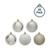 Festive Feeling 8cm Christmas Bauble 20 Pack