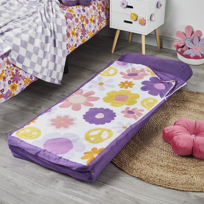 The Kids Edit Inflatable Airbed & Sleeping Bag - Flowers