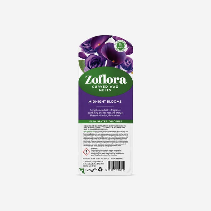 Zoflora Curved Wax Melts - Midnight Blooms