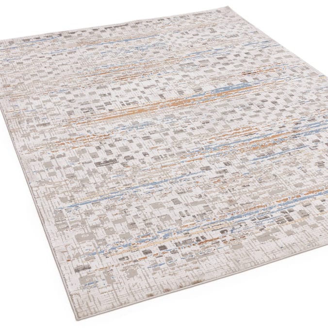 Asiatic Miro Grid Rug Metallic MI04