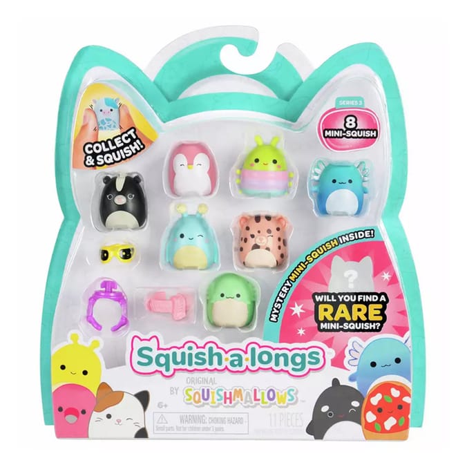 Squish-a-longs Squishmallow Collectibles - 8 Pack