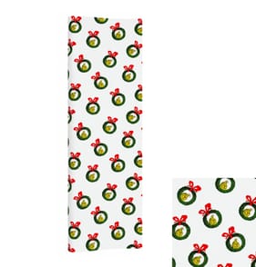 The Grinch 5M Wrapping Paper - Grinch Wreath