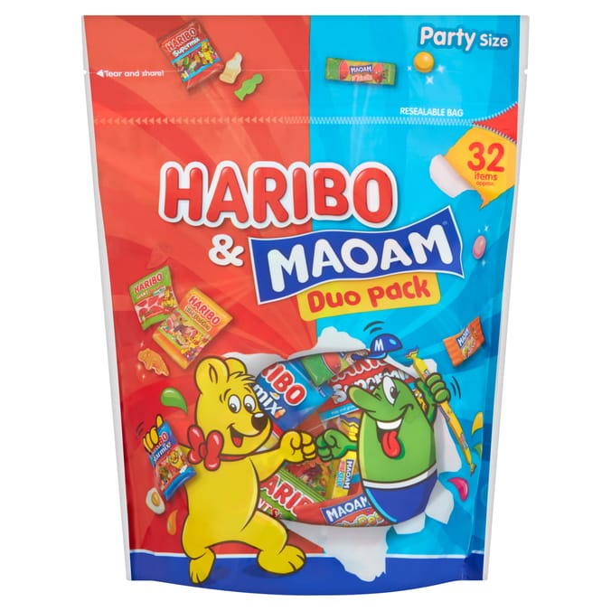 Haribo & Maoam 32 Mini Bags Duo Pack 450g