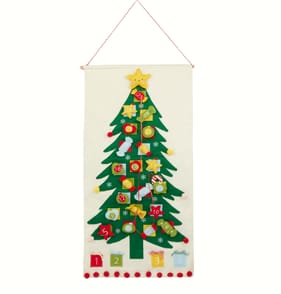 Sleigh Bells Felt Novelty Tree Christmas Advent Calendar