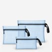 Travel Mesh Pouch Organiser 3 Pack - Blue