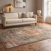 Asiatic Raja Medallion Runner RA09 -Teal/Multi