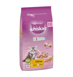 Whiskas Kitten 2-12 Months with Chicken Dry Kitten Food 1.9kg