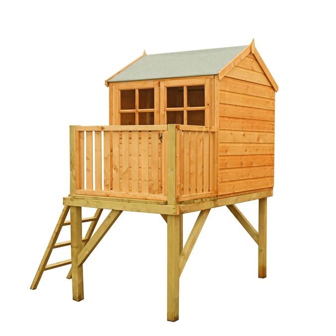 Shire Bunny Playhouse With Platform 6x4