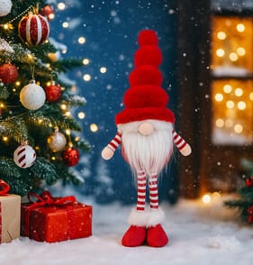 Festive Feeling Small Standing Gonk - Red