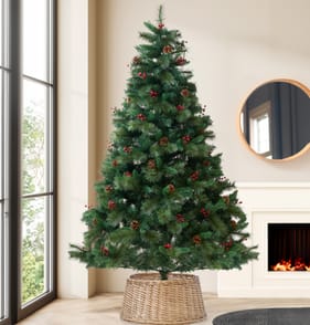 Festive Feeling Premium Pine Berry Tree 7ft