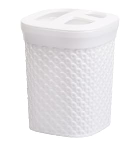 Diamond Toothbrush Holder - White