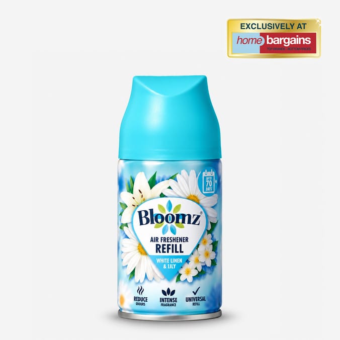 Bloomz Auto Air Freshener Refill 250ml - White Linen & Lily