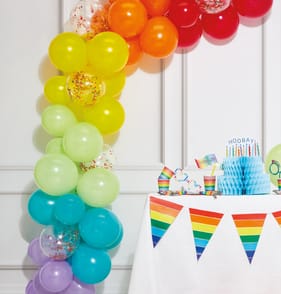Let's Party Rainbow Balloon Arch Kit