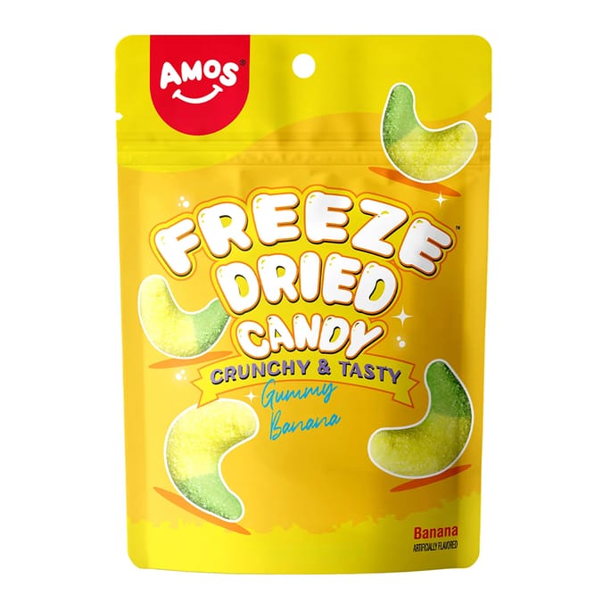 Amos Freeze Dried Gummy Banana
