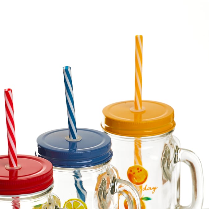 The Outdoor Edit Summer Mason Jar With Straw