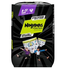 Pampers Ninjamas Pyjama Pants Unisex Spaceships 14's 8 - 12 Years