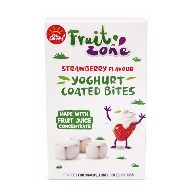 Fruit Zone Strawberry Flavour Yoghurt Coated Bites 90g