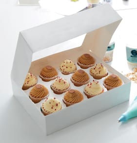 Jane Asher White Cupcake Boxes Holds 12 Cupcakes 2 Pack