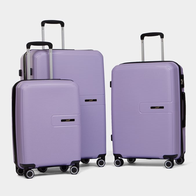 Salisburys Hard Shell Suitcase Lilac Home Bargains