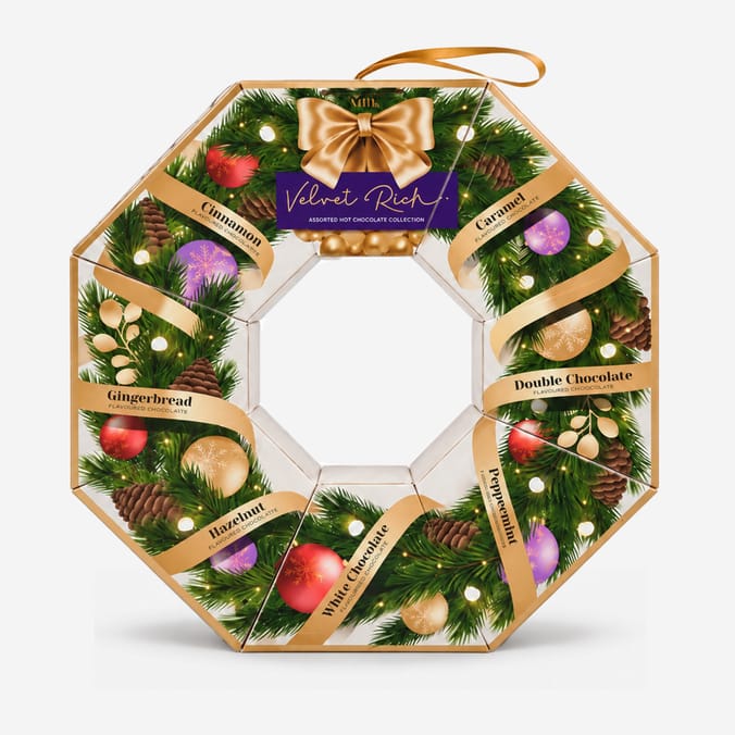 Velvet Rich Hot Chocolate Wreath 160g
