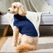 My Pets Cable Knit Jumper Navy