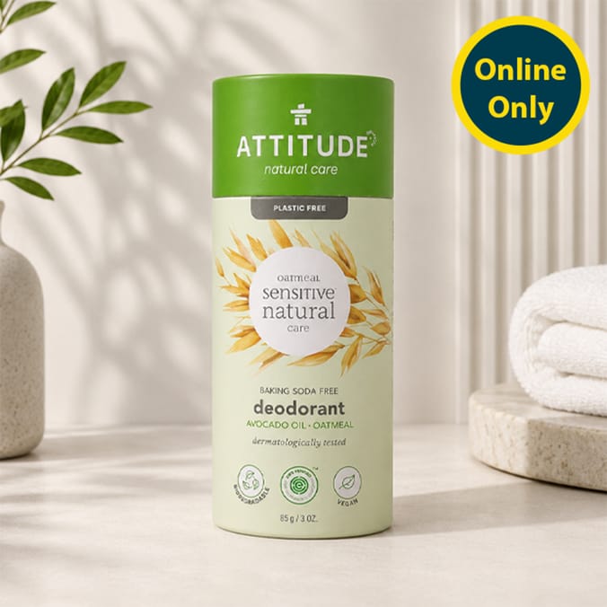 Attitude Natural Care Avocado Oatmeal Sensitive Natural Deodorant 85g