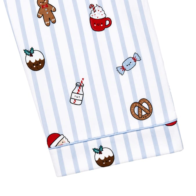 Sleigh Bells By Originals Blue Stripe Pyjamas