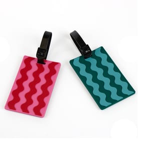 Travel Luggage Tags 2 Pack - Waves