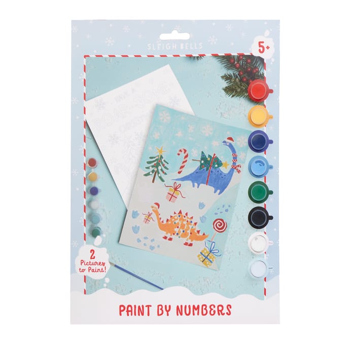 Sleigh Bells Paint By Numbers - Dinosaur